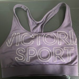 Dark purple Victoria Secret racer-back sports bra